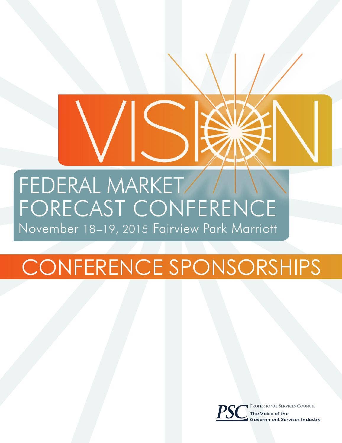 Sponsor Featureimage Conference 2015 Vision Conference Sponsorship Catalog by Professional Services ...