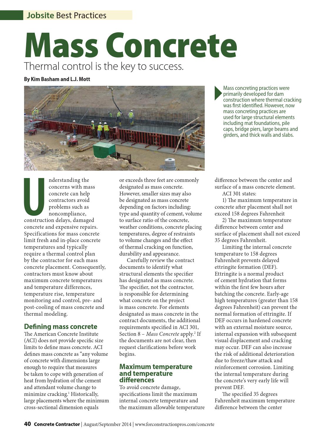 Concrete Contractor August/September 2014 by ForConstructionPros.com