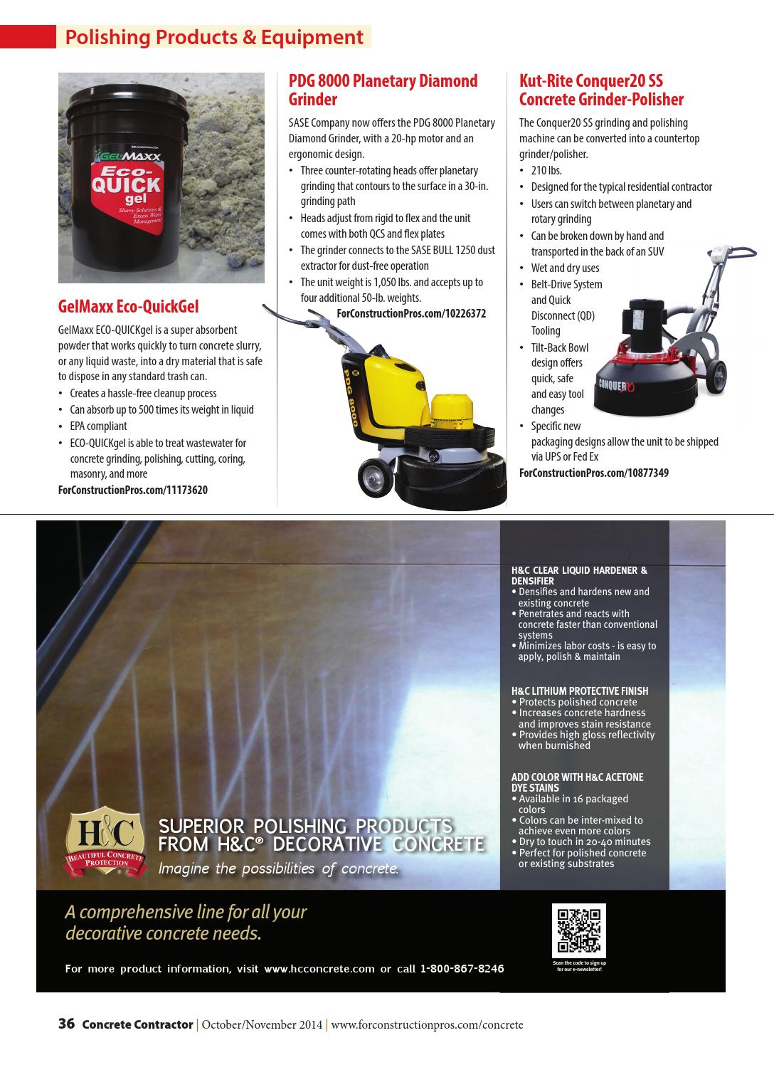 Concrete Contractor October/November 2014 by ForConstructionPros.com