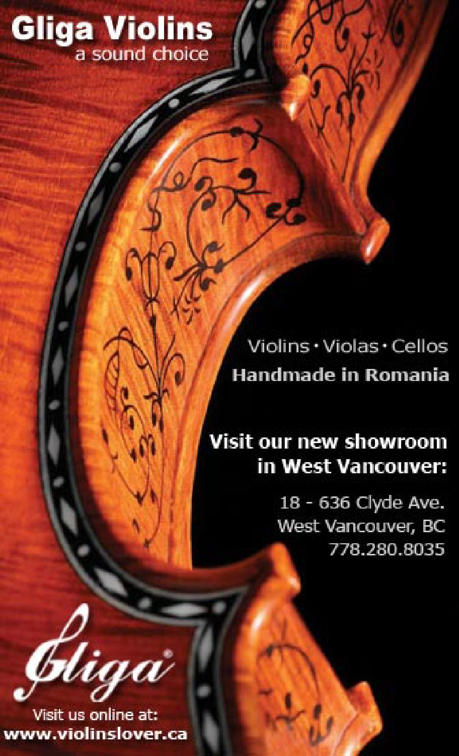 Gliga Violins Canada in Vancouver, BC by Gliga Violins Canada Issuu