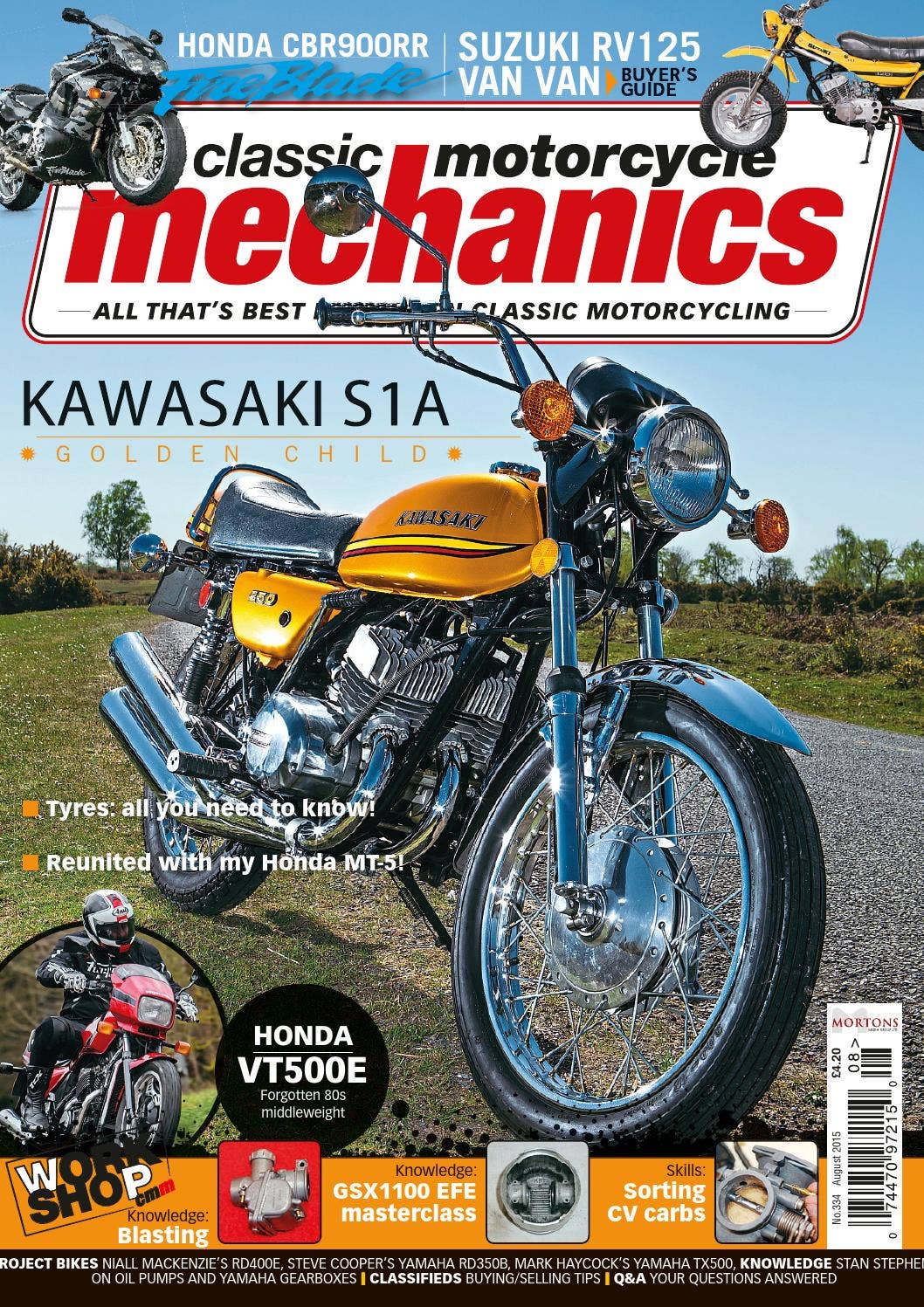 Kickback Magazine Classic Motorcycle Mechanics Magazine August 2015 by Mortons Media ...