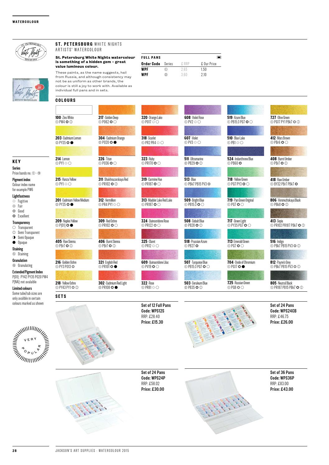Jackson's Watercolour Catalogue 2015 by Jackson's Art Supplies Issuu