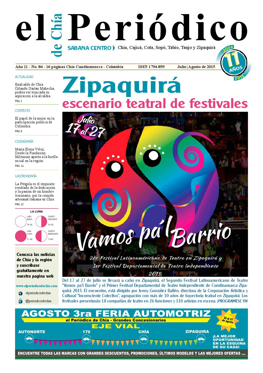 el Periódico de Chía, 84 150700 by elPeriodicodechía - Issuu