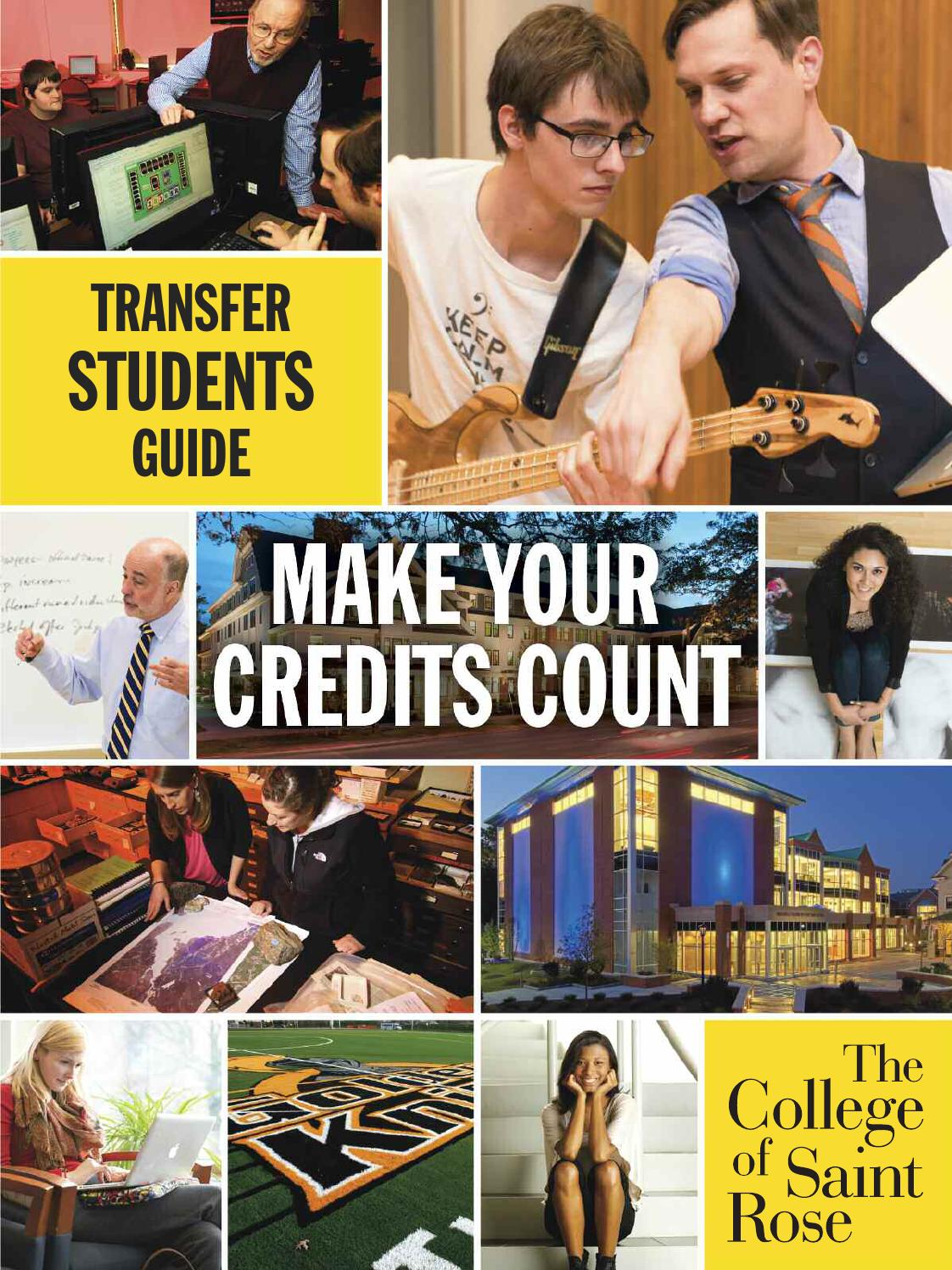 Saint Rose Transfer Students Guide by The College of Saint Rose Issuu