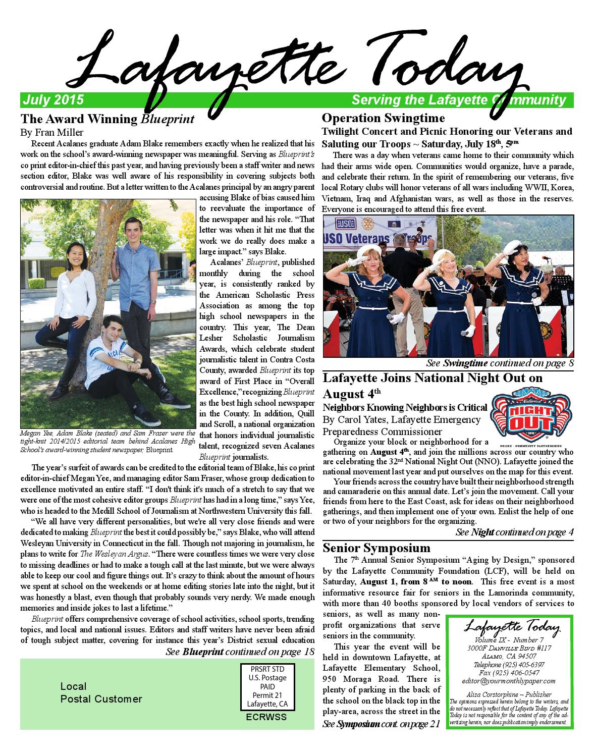 Lafayette_Today_July_2015 by The Editors, Inc Issuu