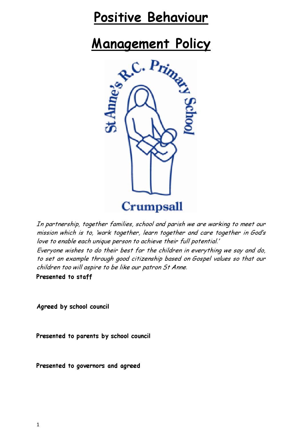 Behaviour Policy 2015-16 by Schudio - Issuu