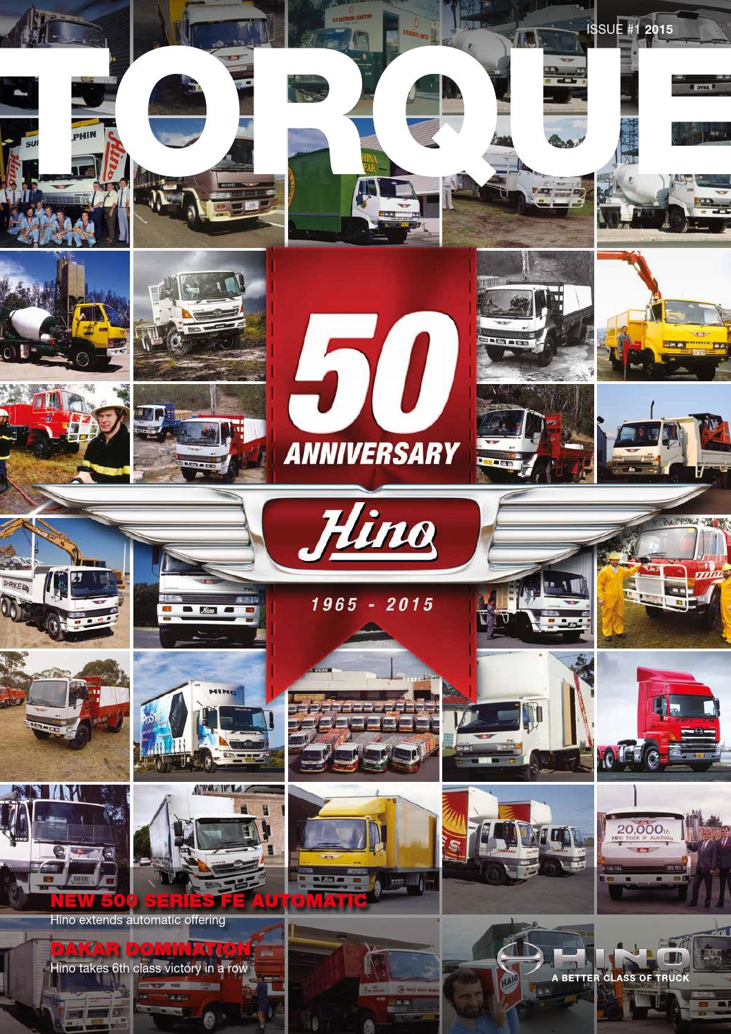 Hino Torque, Issue 1, 2015 by Hino Australia Issuu