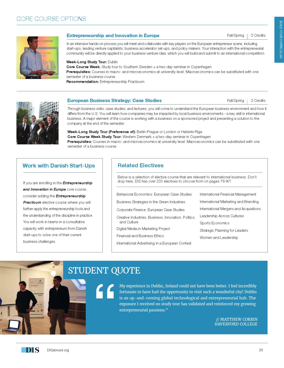 DIS Copenhagen Catalog, Fall 2016 & Spring 2017 by DIS Study Abroad