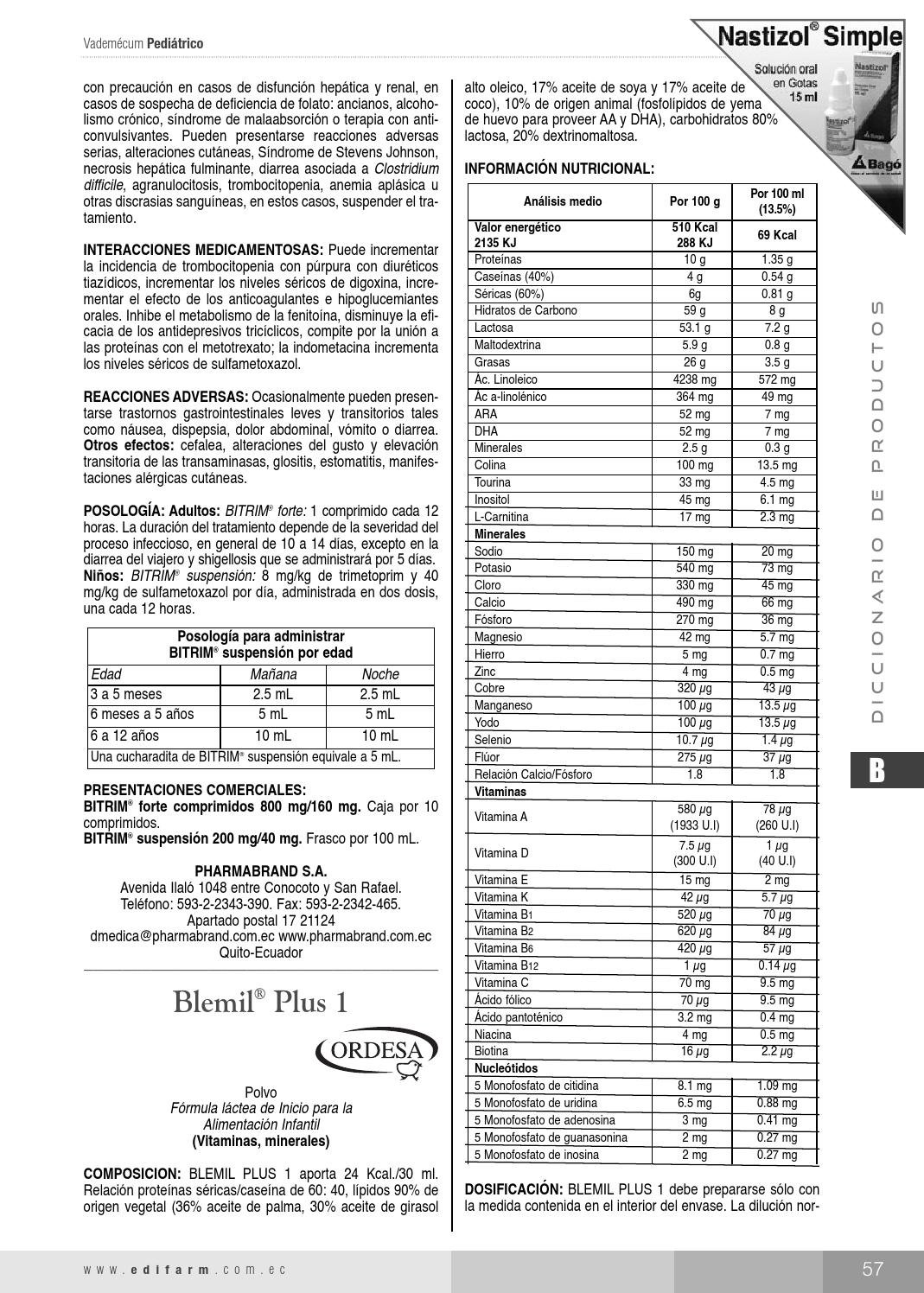 blemil plus forte 1 dosis