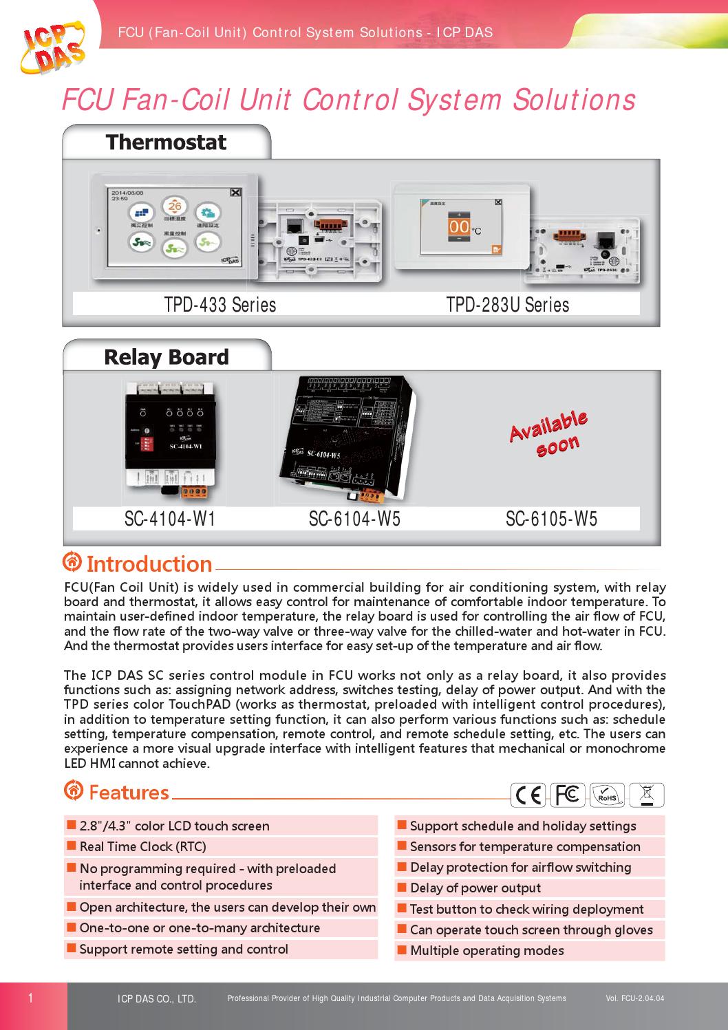 FanCoil Unit Control System Solutions Vol. FCU 2.04.03 by ICP DAS Issuu