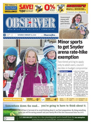 Observer february 13, 2010 by Woolwich Observer - issuu Page 1