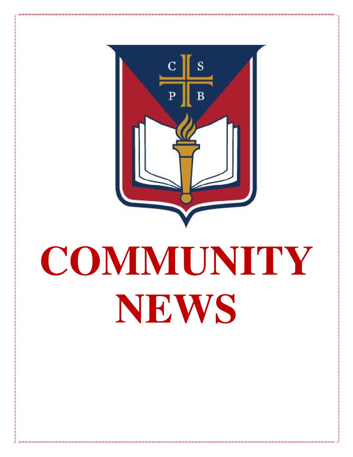 St. Benedict Community News July 20, 2015 by Saint Benedict at