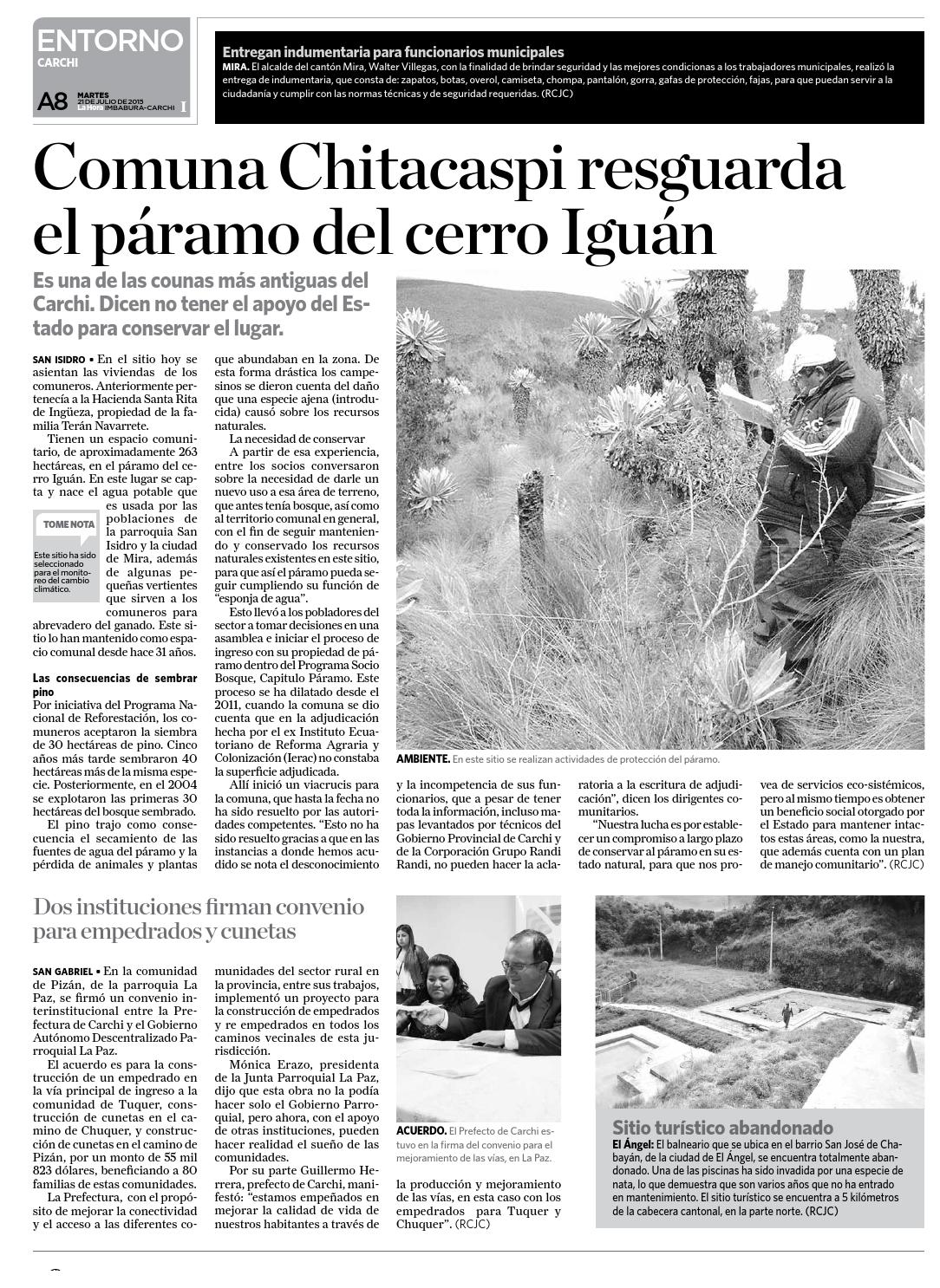 Imbabura 21 Julio 2015 By LA HORA Ecuador Issuu