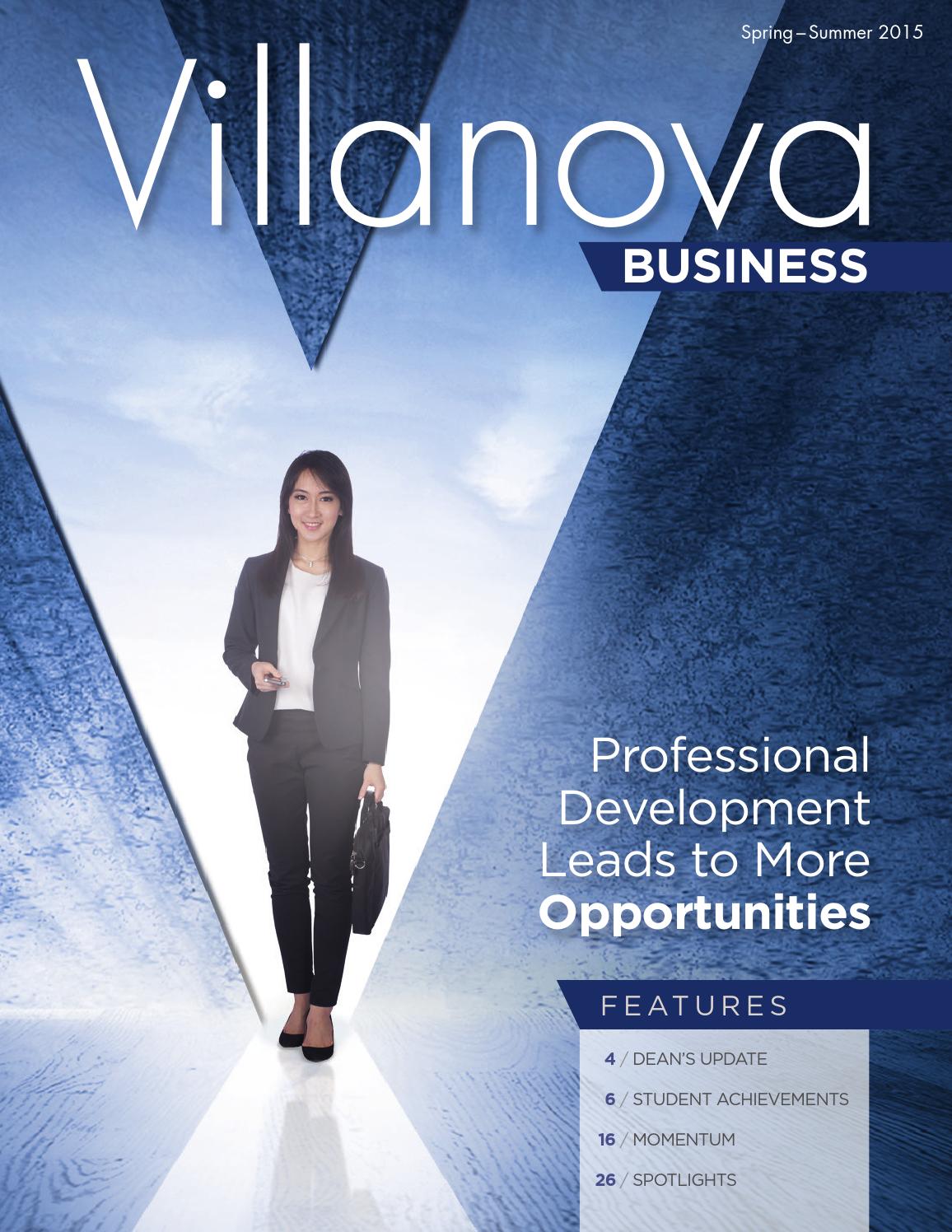 Spring Summer 2015 Villanova Business Magazine By Villanova School Of