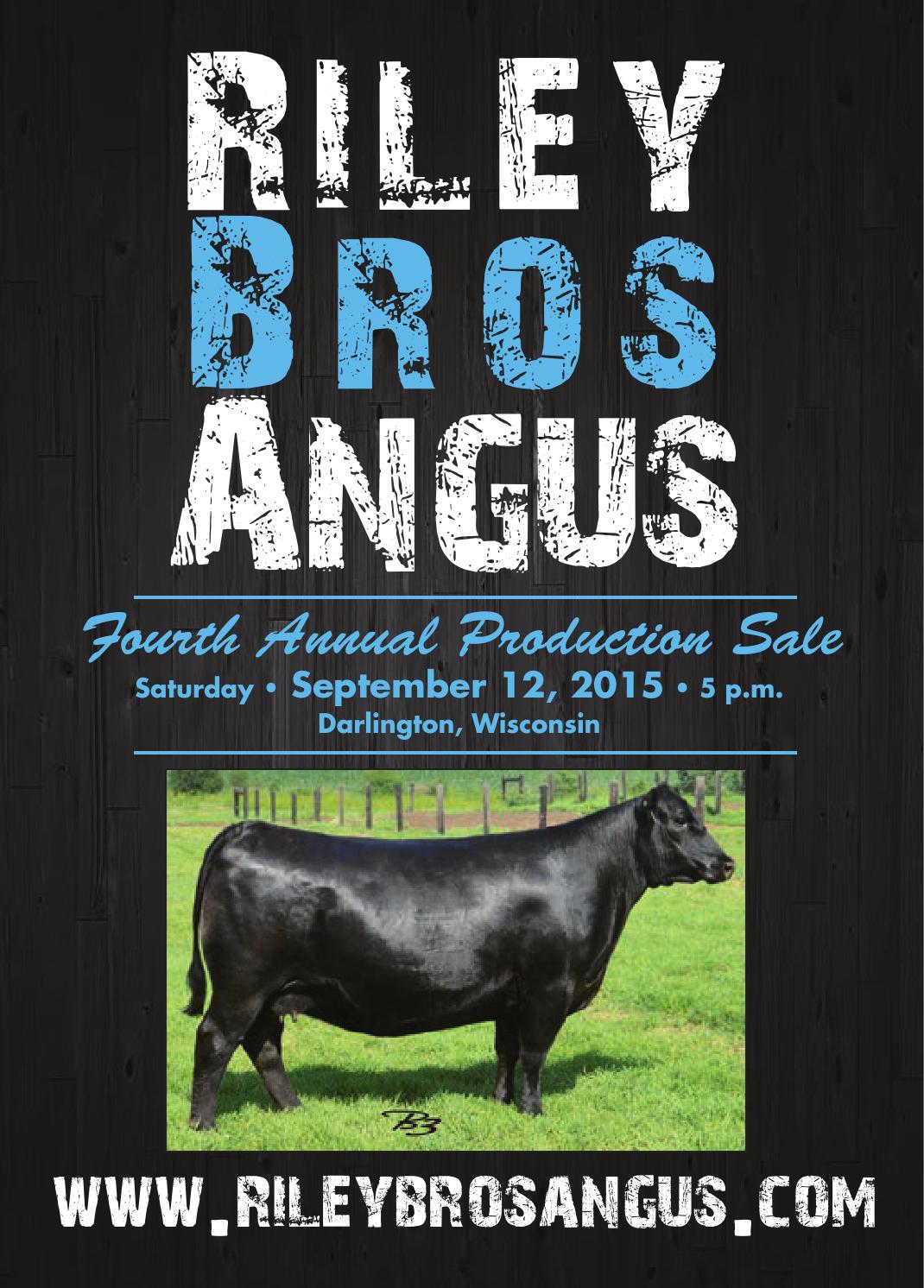 Riley Brothers Angus Sale Catalog by Ranch House Designs Issuu