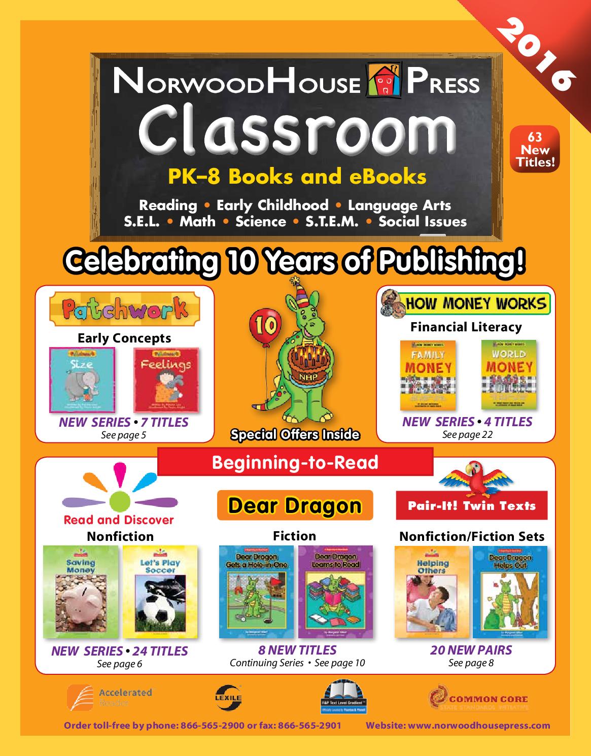 Norwood House Press Classroom/Paperback 2016 Catalog by Norwood House
