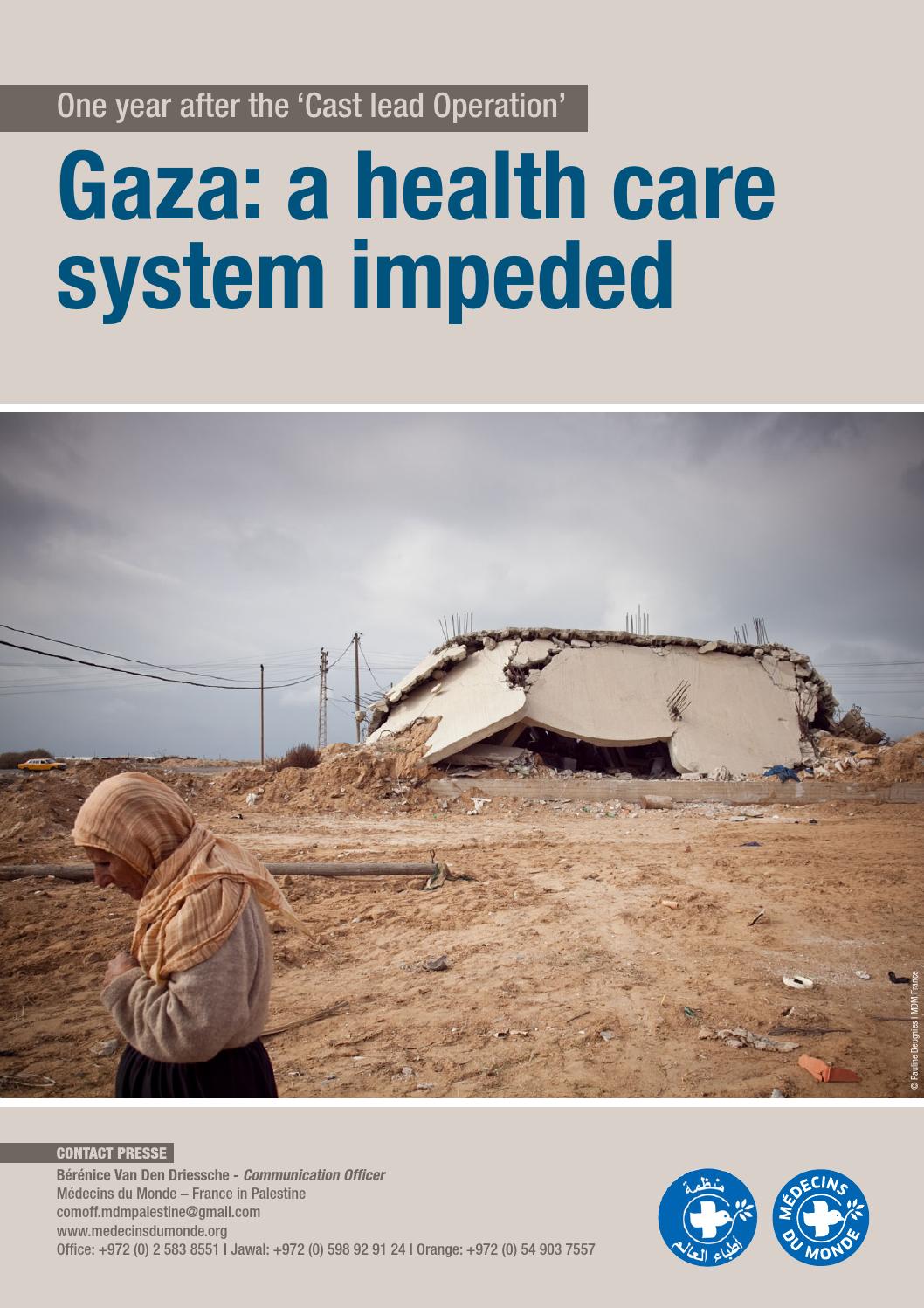 Gaza : a health care system impeded by Médecins du Monde - Issuu