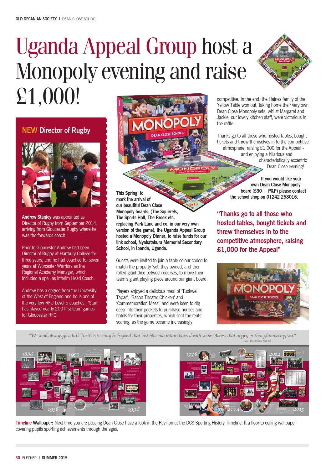 The Flecker - Summer 2015 - Issue 1 by Dean Close School - Issuu