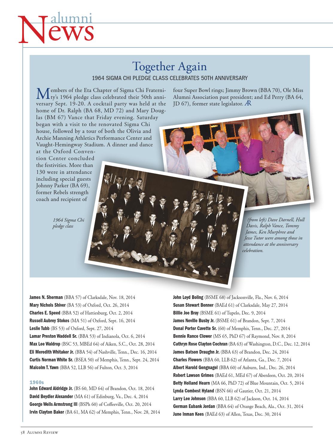 Ole Miss Alumni Review Winter 2015 By Ole Miss Alumni Association Issuu