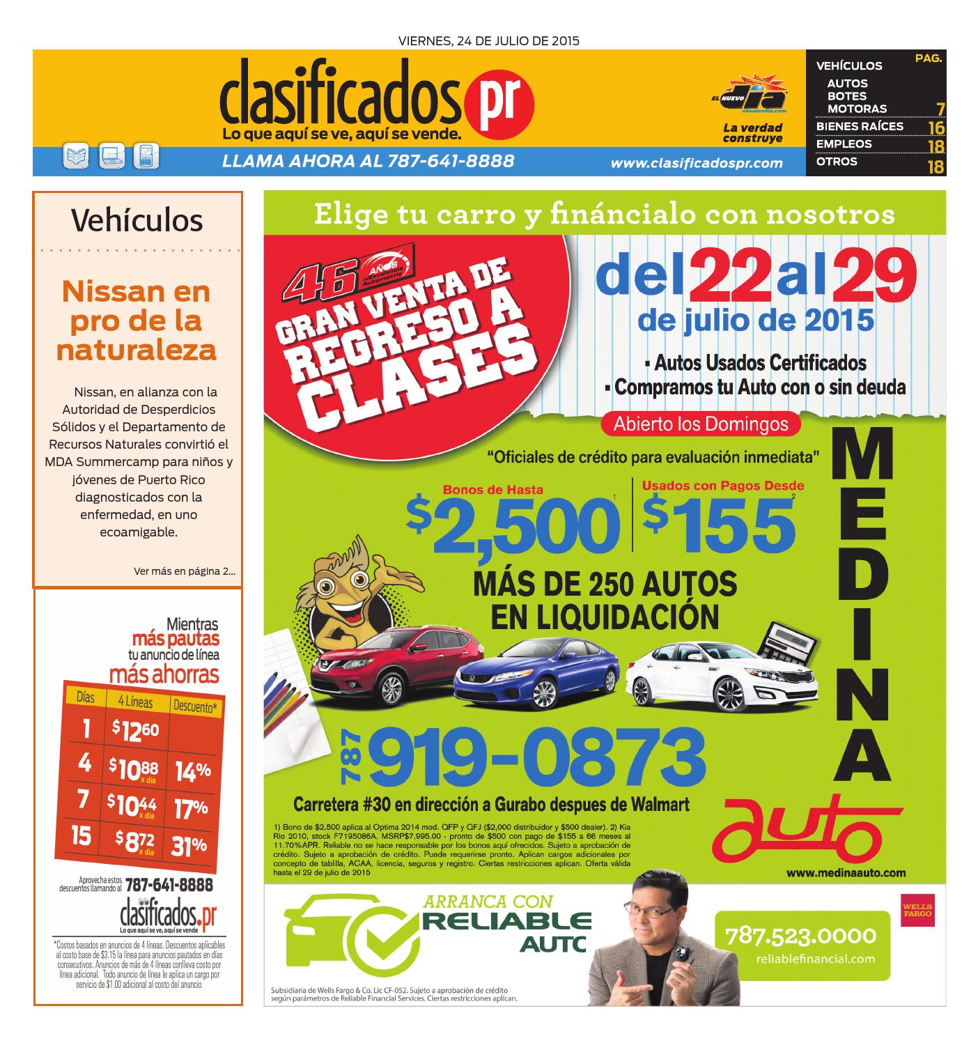 ClasificadosPR 07 24 2015 by Issuu
