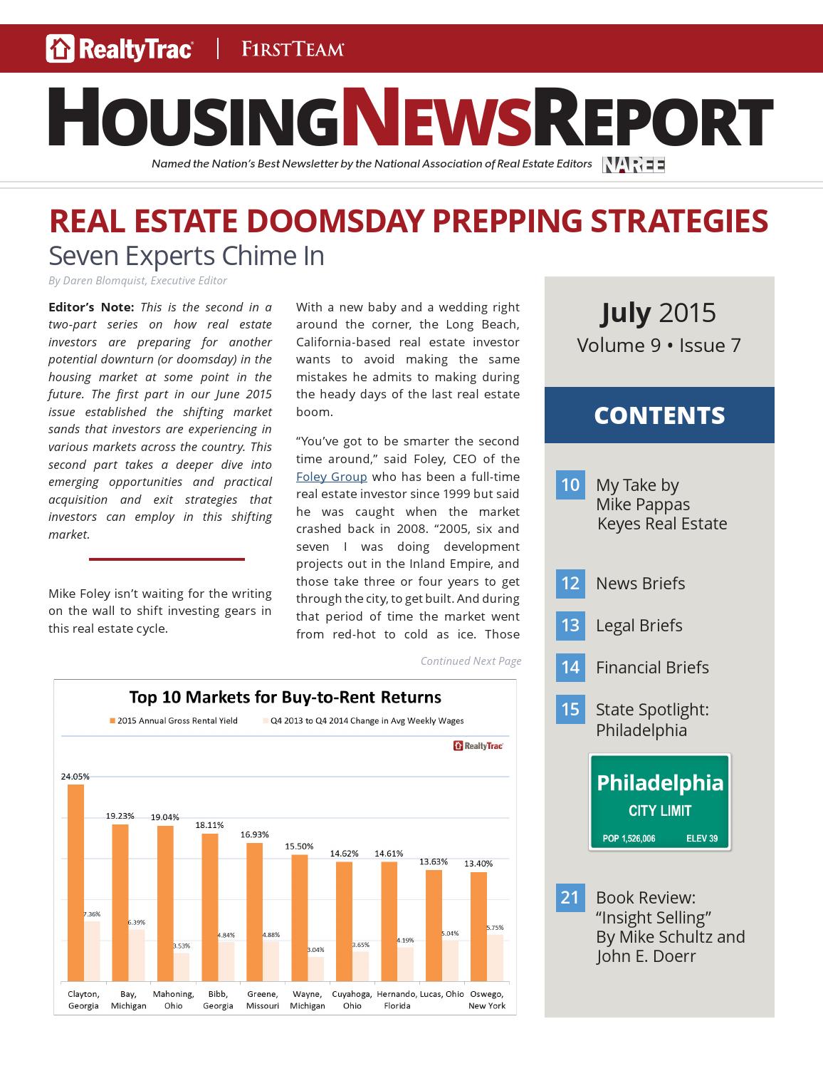 Housing News Report July 2015 by First Team Real Estate Issuu