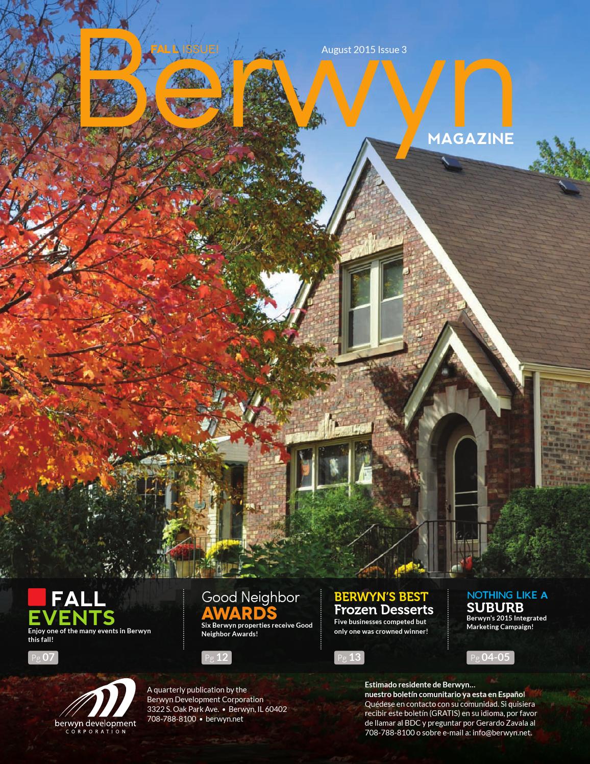 Berwyn Newsletter 2015 Issue 3 by Berwyn Development Corporation Issuu