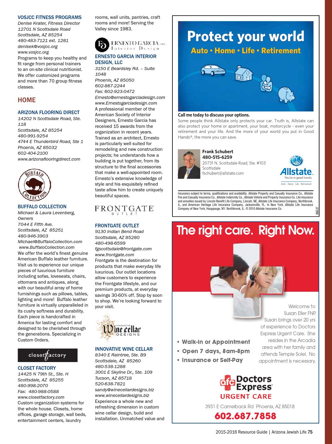 Az Jewish Life Resource Guide 2015 2016 By Jewishlifemagazine Issuu