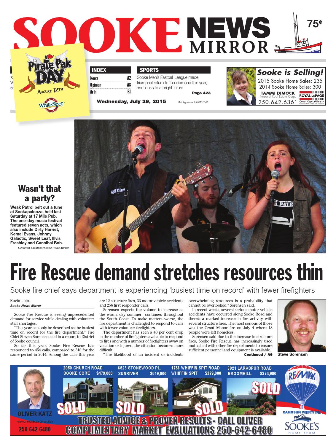 Sooke News Mirror, July 29, 2015 by Black Press Media Group - Issuu