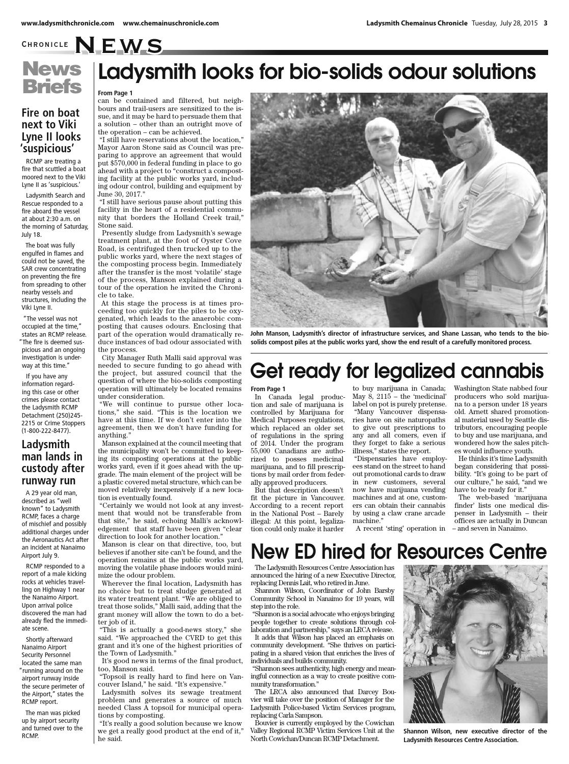 Ladysmith Chronicle, July 28, 2015 by Black Press Media Group Issuu