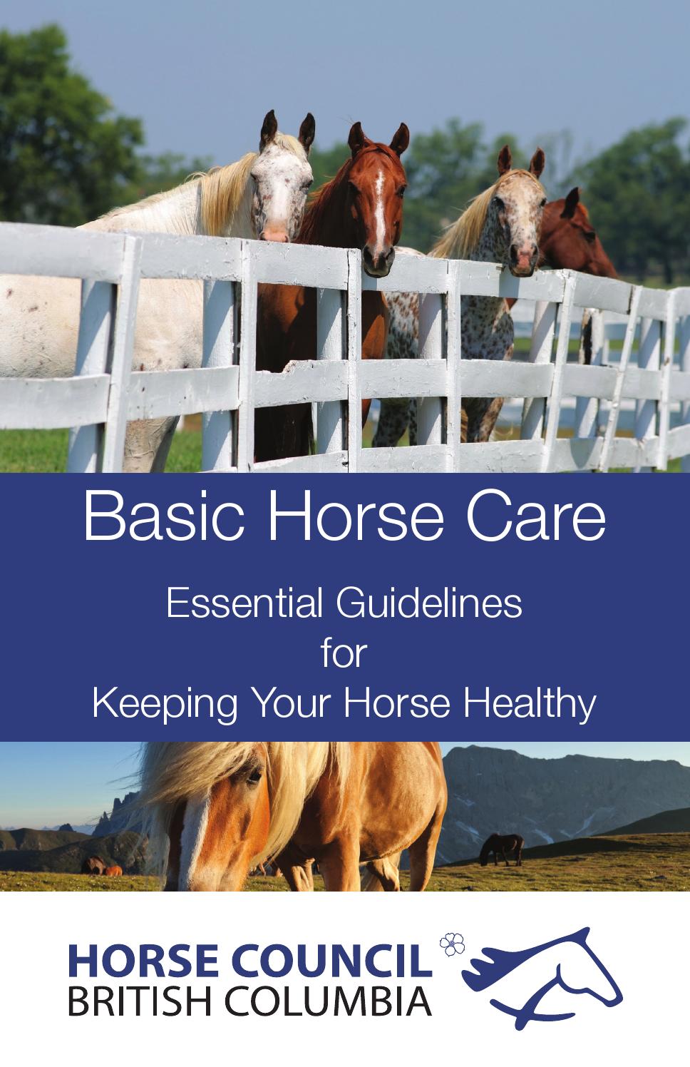 HCBC Basic Horse Care Booklet by Horse Council BC Issuu
