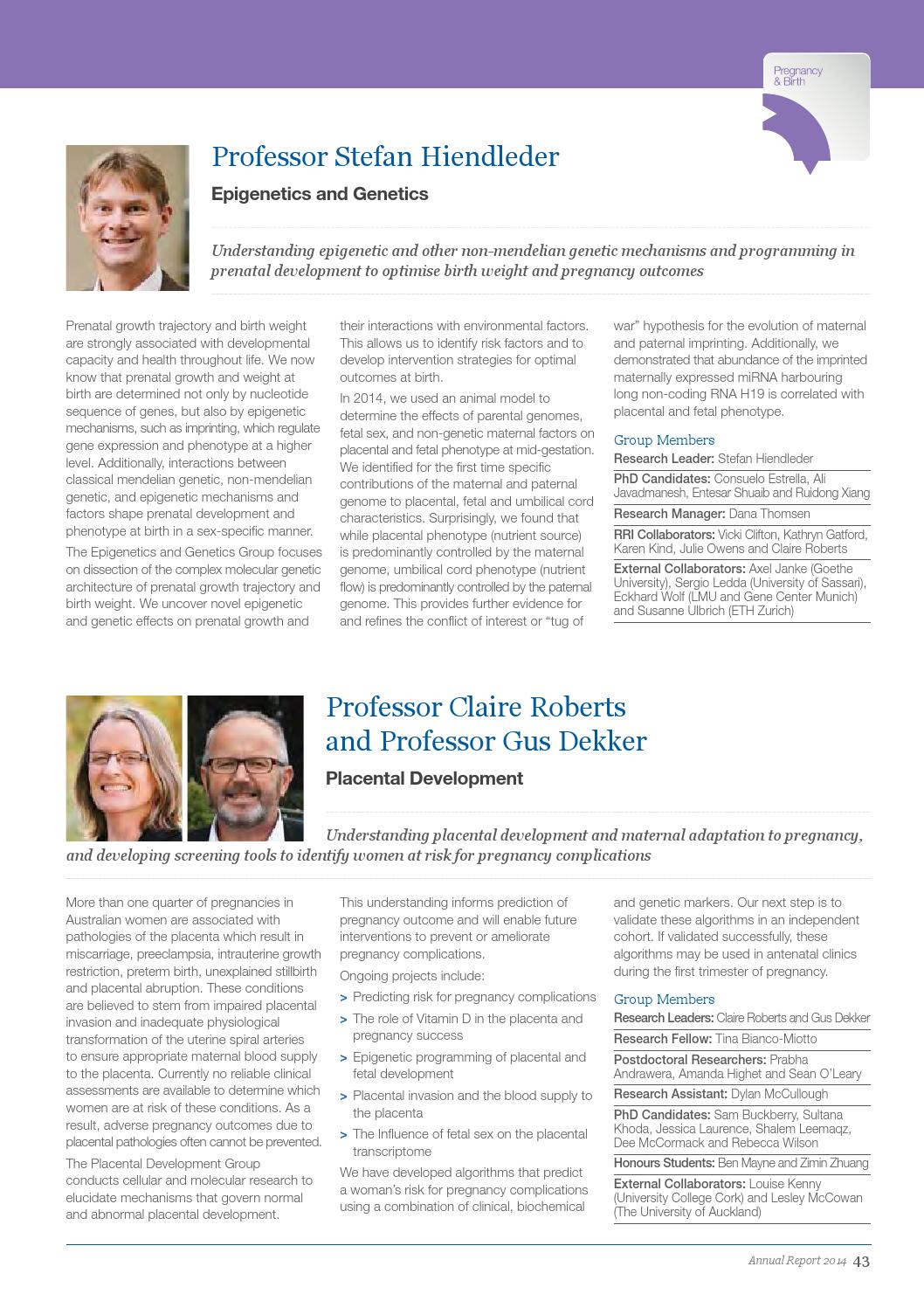 Robinson Research Institute U0026 39 S 2014 Annual Report By The