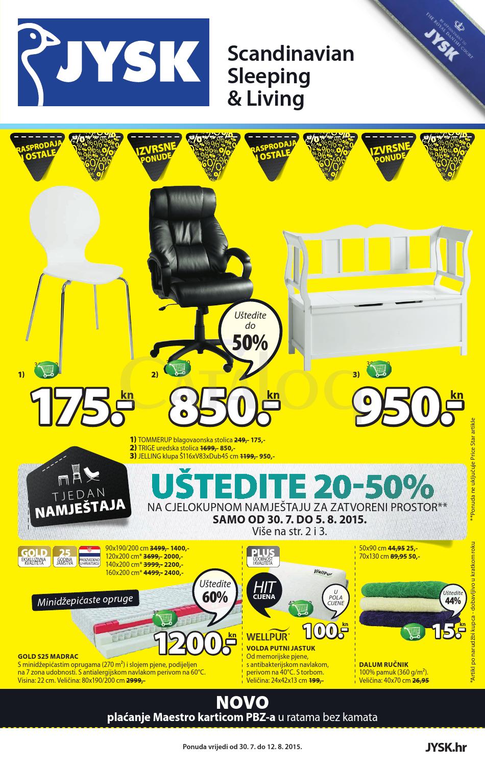 Jysk hr katalog akcija od 30 07 12 08 2015 by Catalog.hr Issuu