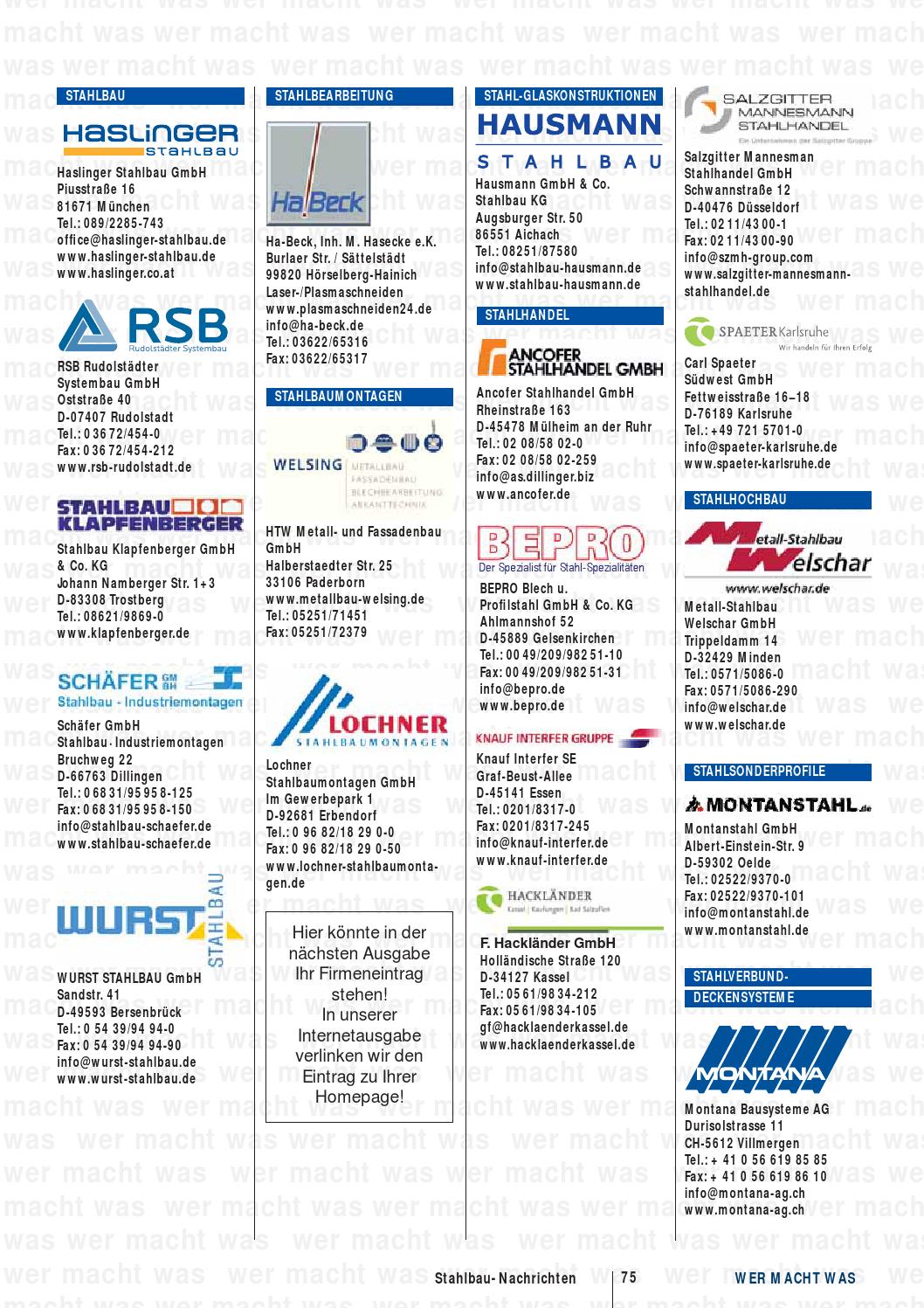 Stahlbau Nachrichten 1 14 Vebuka Com