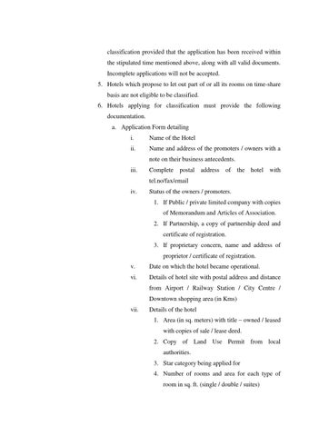 GOI 酒店 RATING CHECKLIST 第 5 页