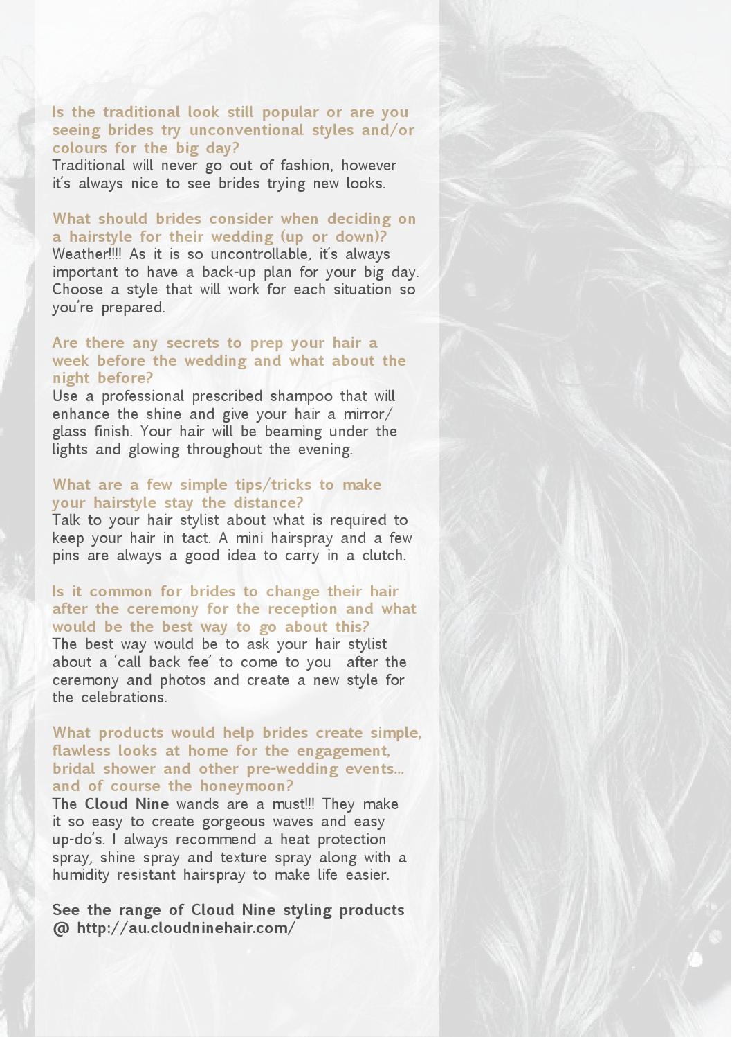 Ontrendbridalonline3rdedition2015 Links By Paddington Publications