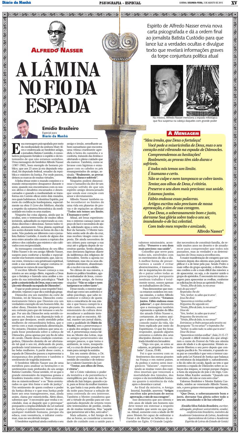 Emídio Brasileiro - Psicografia - A Lâmina no Fio da 