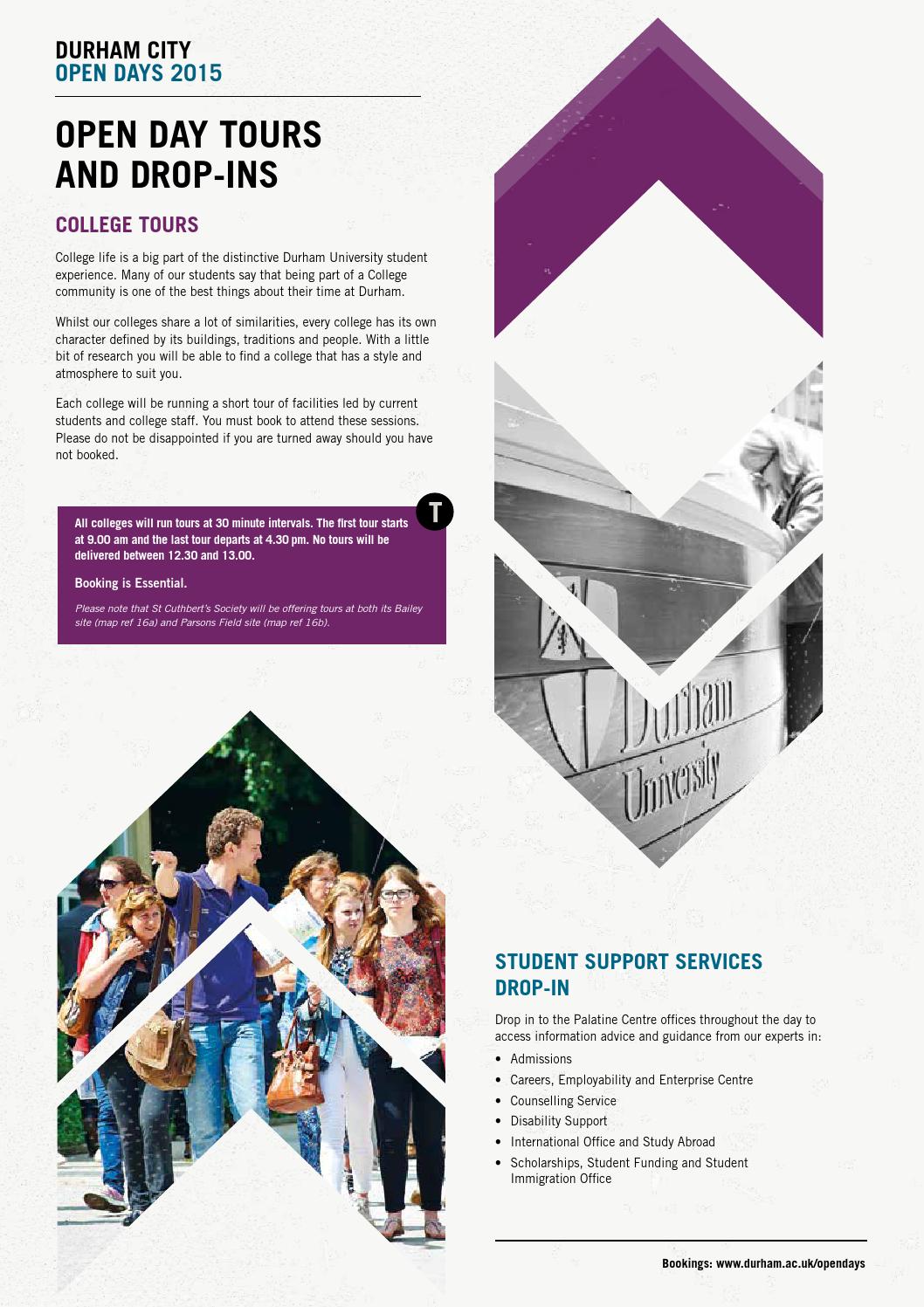 Open day guide 2015 Durham City by Durham University Issuu