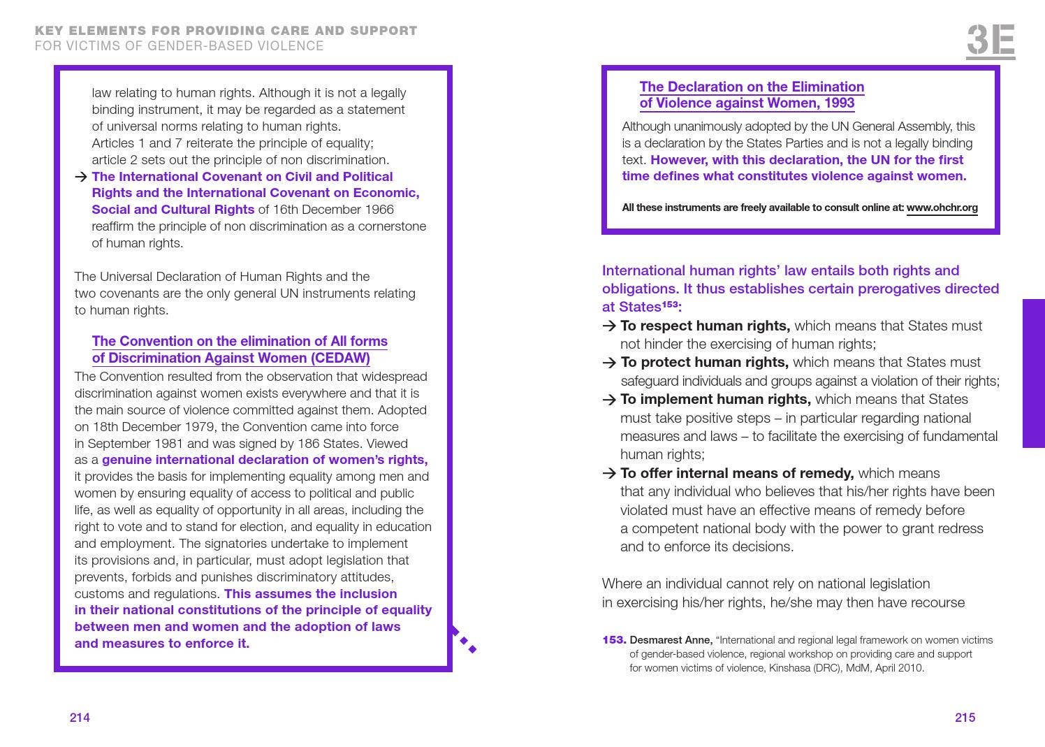 Guide gender based violence prevention and reponse : A methodological ...