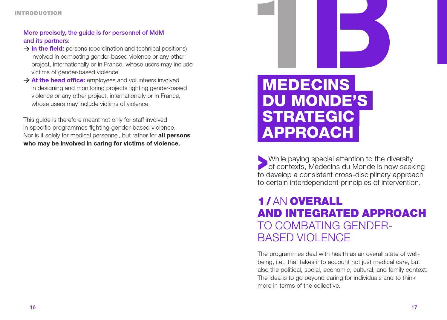 Guide gender based violence prevention and reponse : A methodological ...