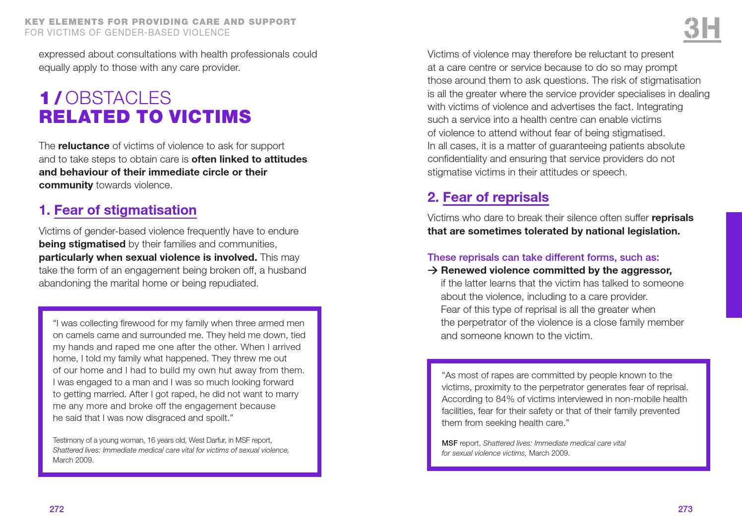 Guide gender based violence prevention and reponse : A methodological ...