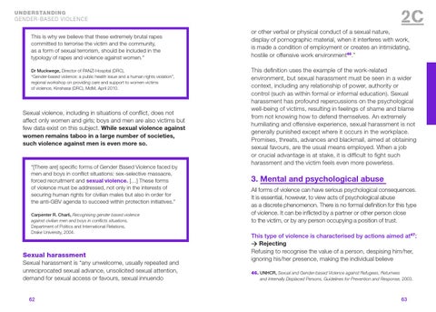 Guide gender based violence prevention and reponse : A methodological ...