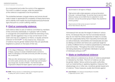Guide gender based violence prevention and reponse : A methodological ...