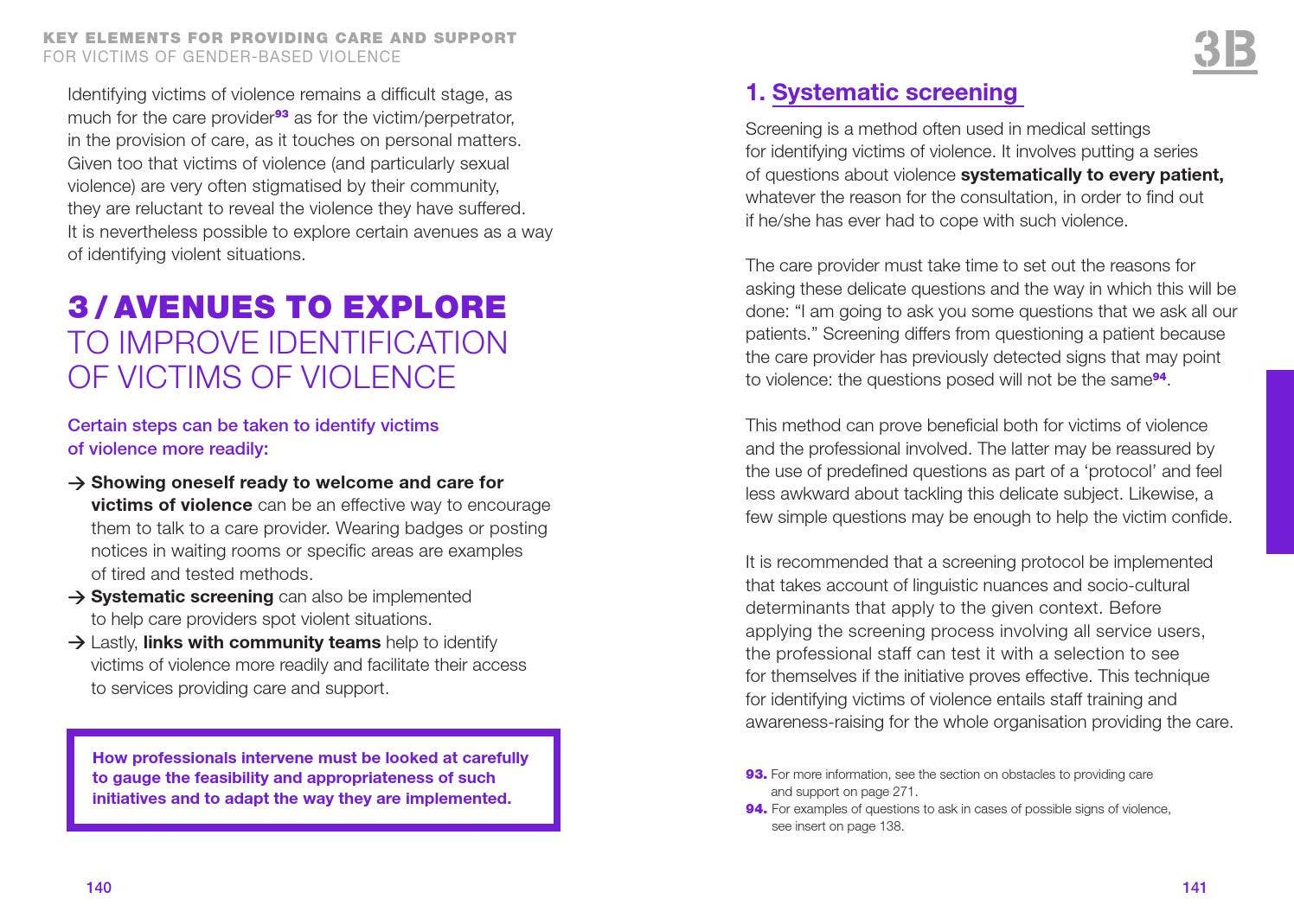 Guide gender based violence prevention and reponse : A methodological ...