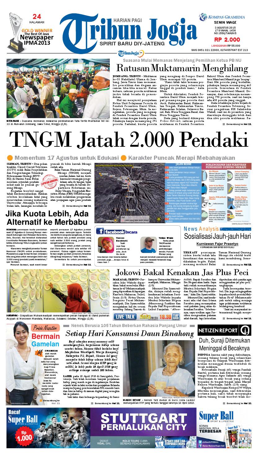 Tribunjogja 03 08 2015 By Tribun Jogja Issuu