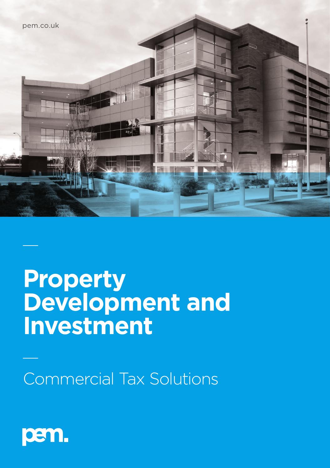 Property Development and Investment by PEM The Cambridge Accountancy