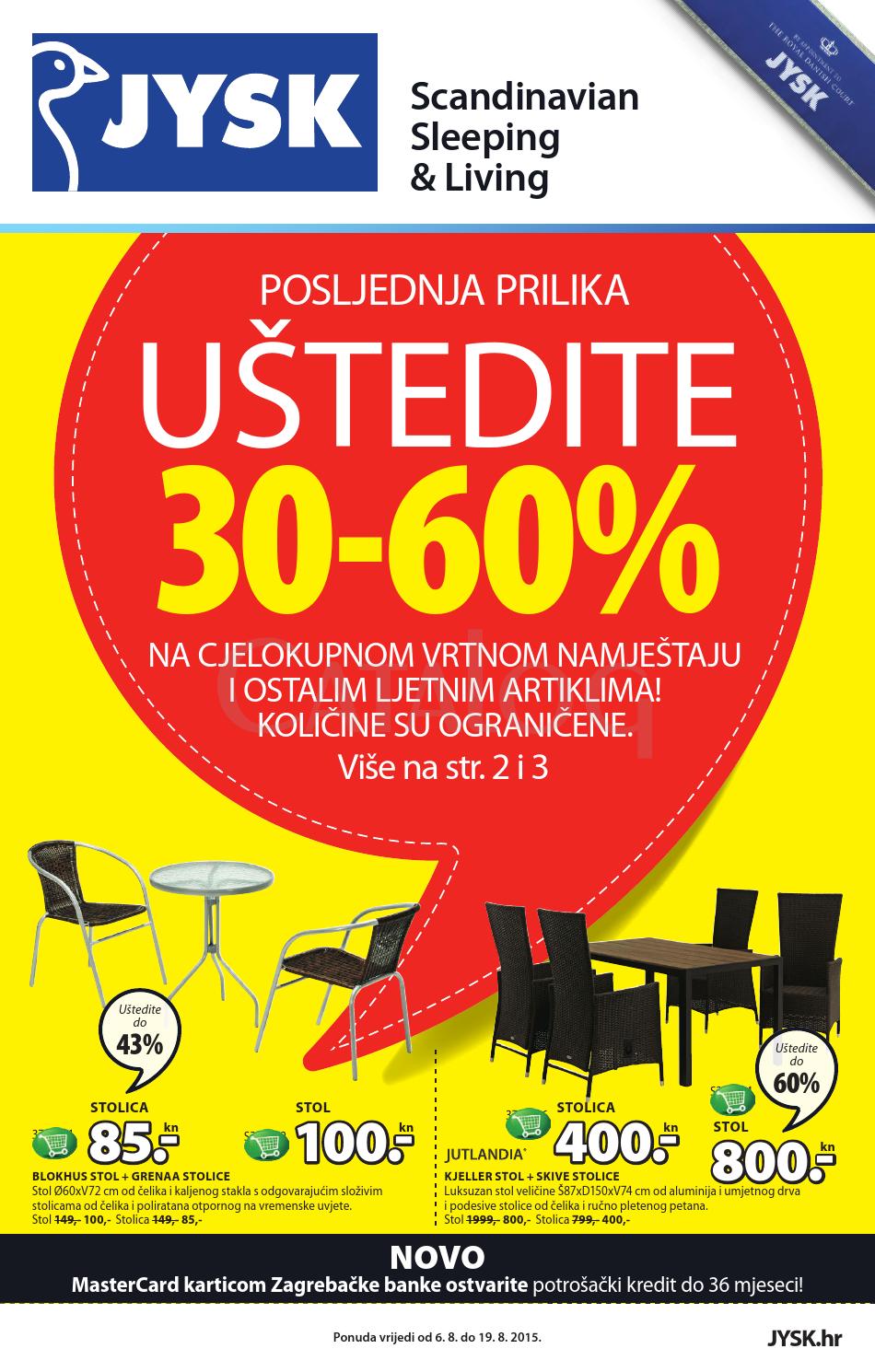 Jysk hr katalog akcija od 06 19 08 2015 by Catalog.hr Issuu
