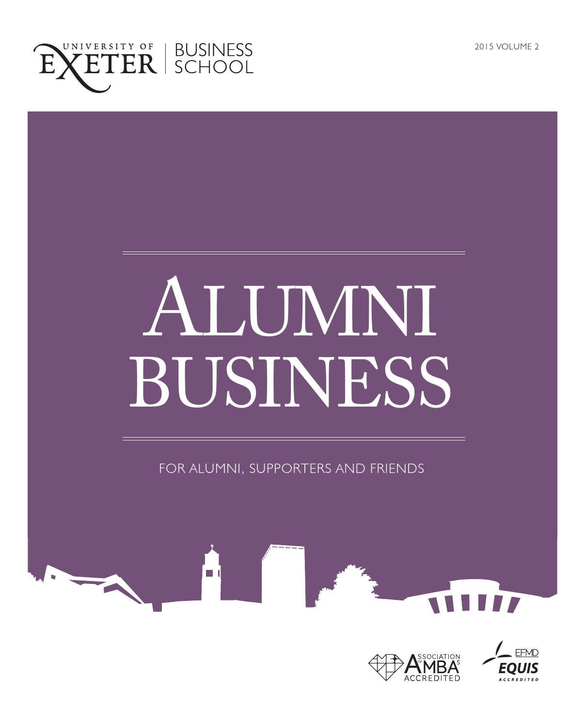 Alumni Business 2015 for alumni, supporters and friends by University