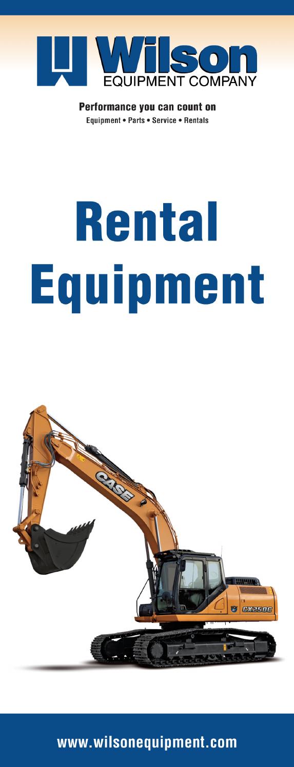 Wilson Equipment Rental Guide by Winsby Inc. Issuu
