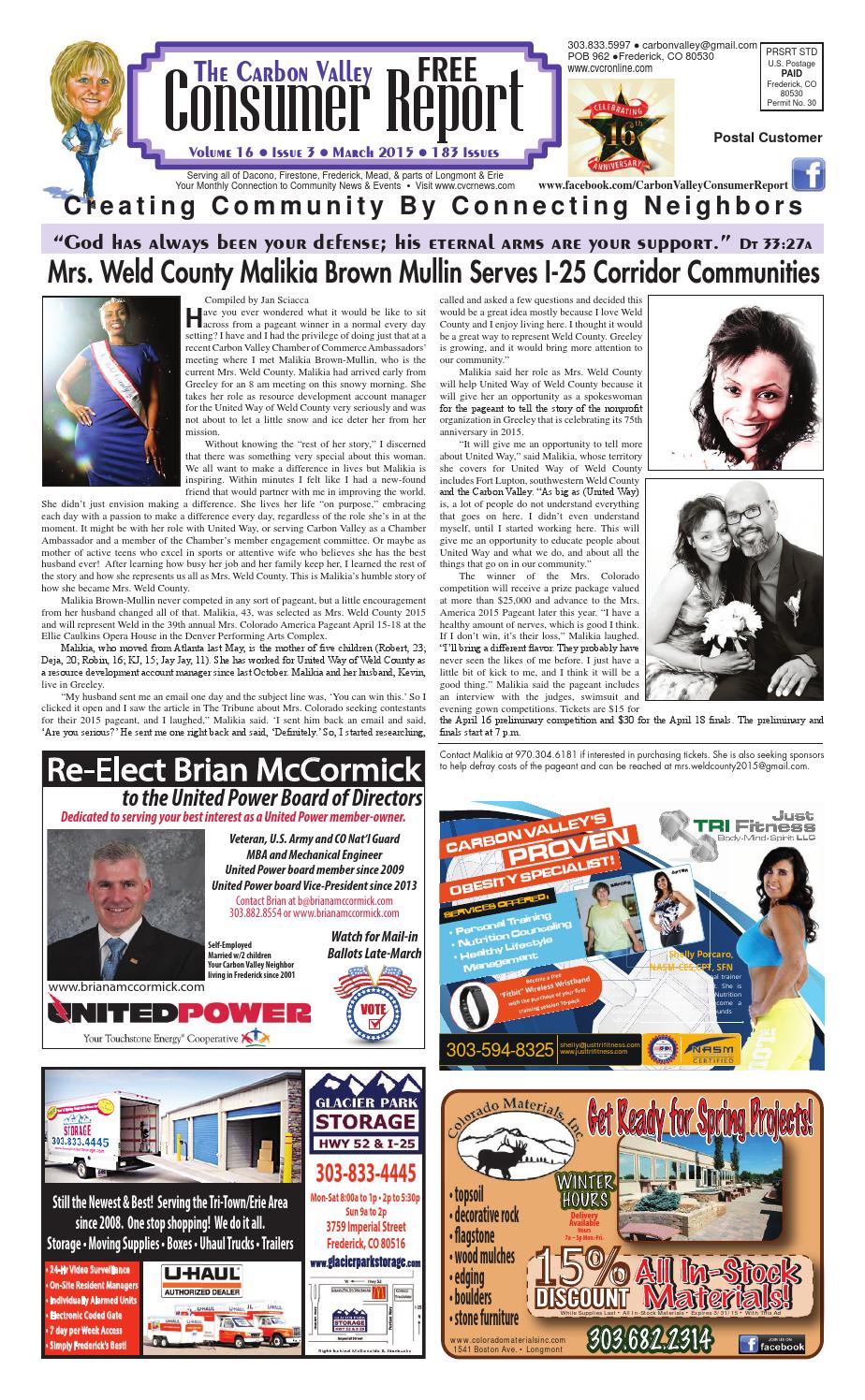 CVCR 3 2015 by Consumer Report for Carbon Valley, Mead and Erie Issuu