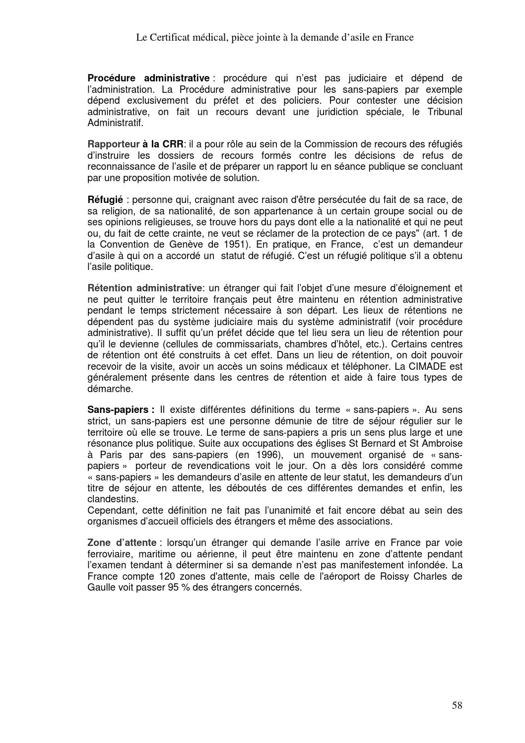 Le certificat medical pièce jointe à la demande d'asile en France by Médecins du Monde Issuu